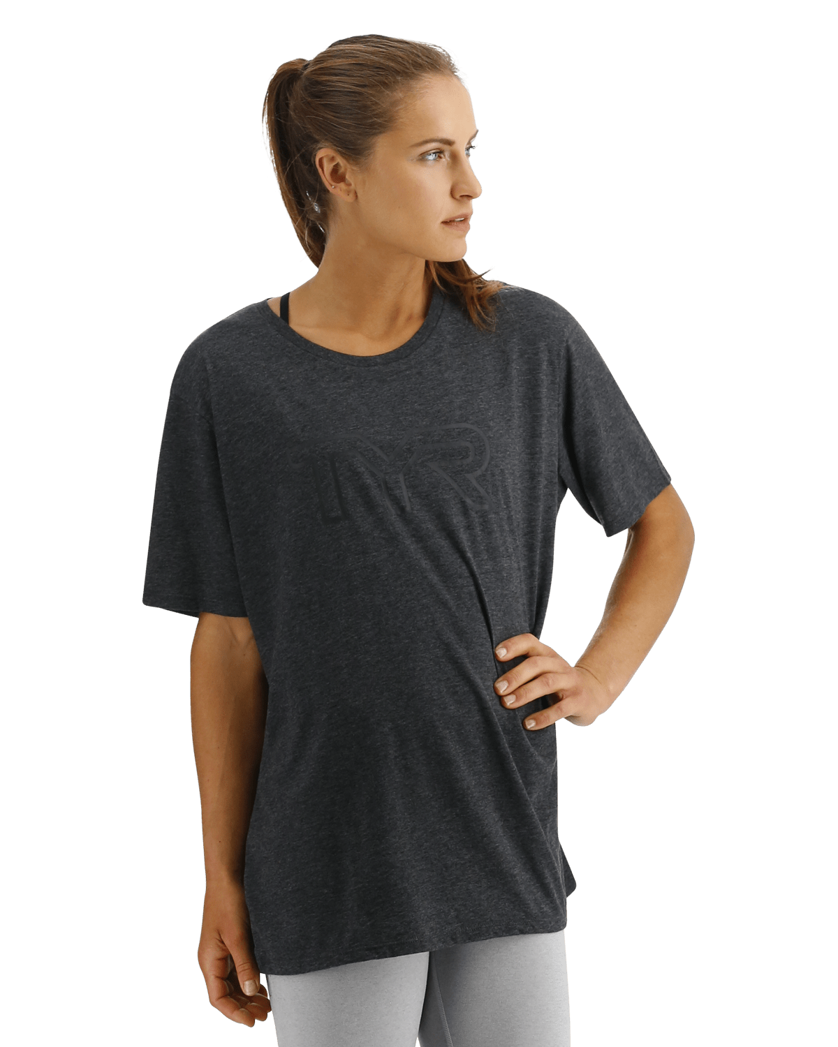 TYR UltraSoft Women's Big Logo Tri-Blend Tech Tee