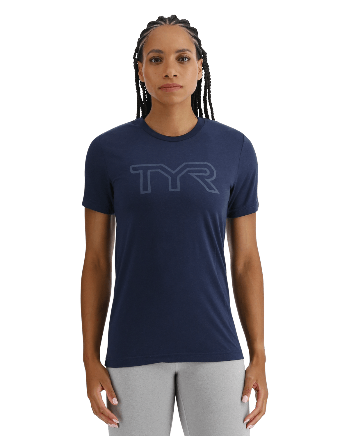 TYR UltraSoft Women's Big Logo Tri-Blend Tech Tee