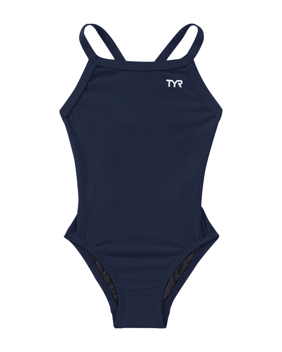 TYR Durafast One® Girls' Solid Diamondfit Swimsuit - Solid