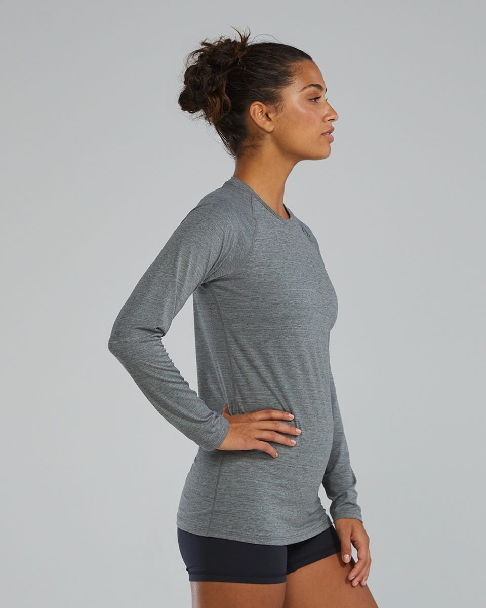 TYR ClimaDry™ Women's Raglan Long Sleeve Tee - Solid / Heather