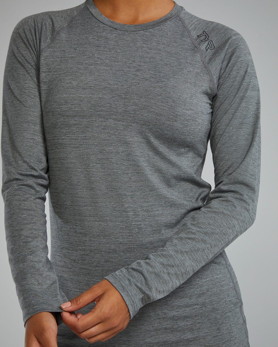 TYR ClimaDry™ Women's Raglan Long Sleeve Tee - Solid / Heather