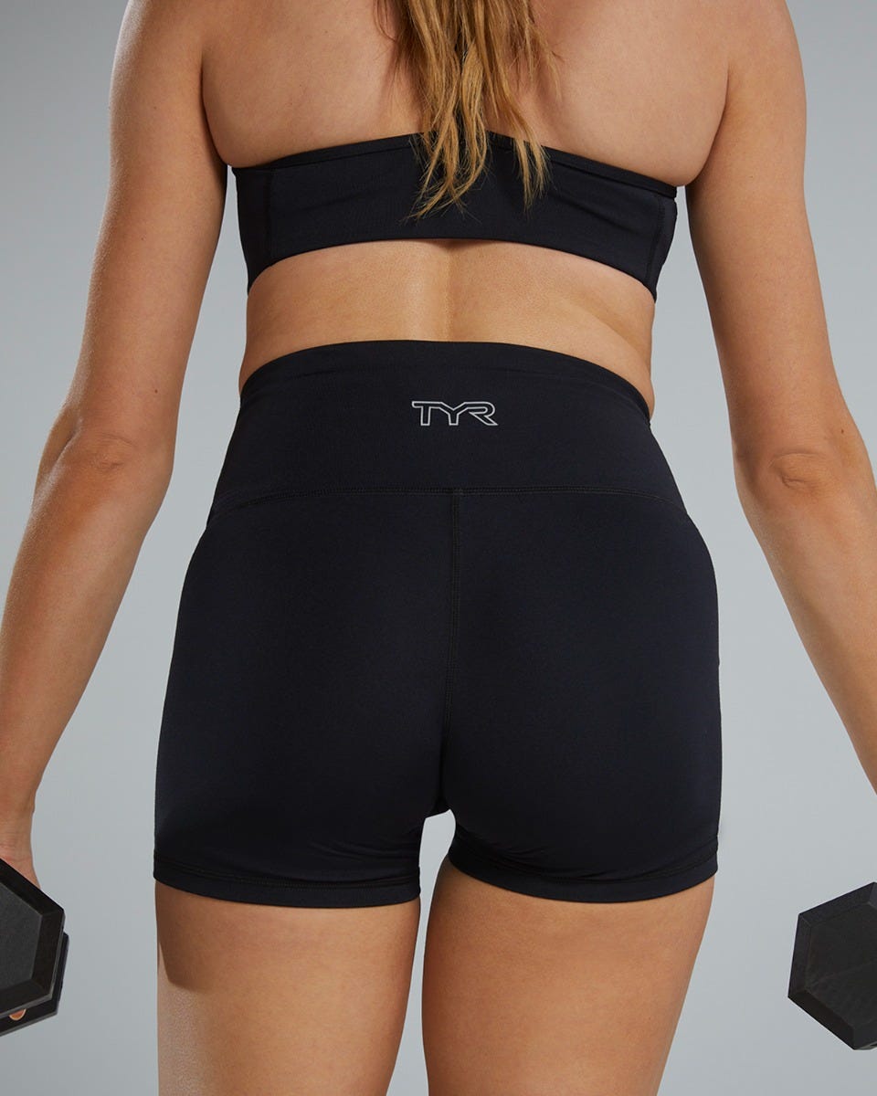 TYR Base Kineticª Women's High-Rise 3.25" Shorts - Solid