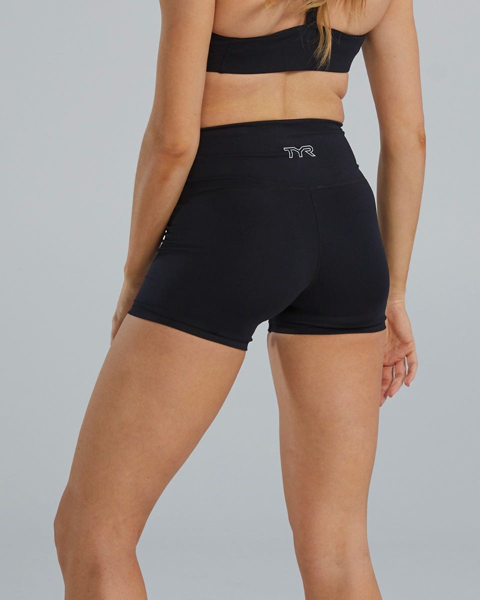 TYR Base Kineticª Women's High-Rise 3.25" Shorts - Solid