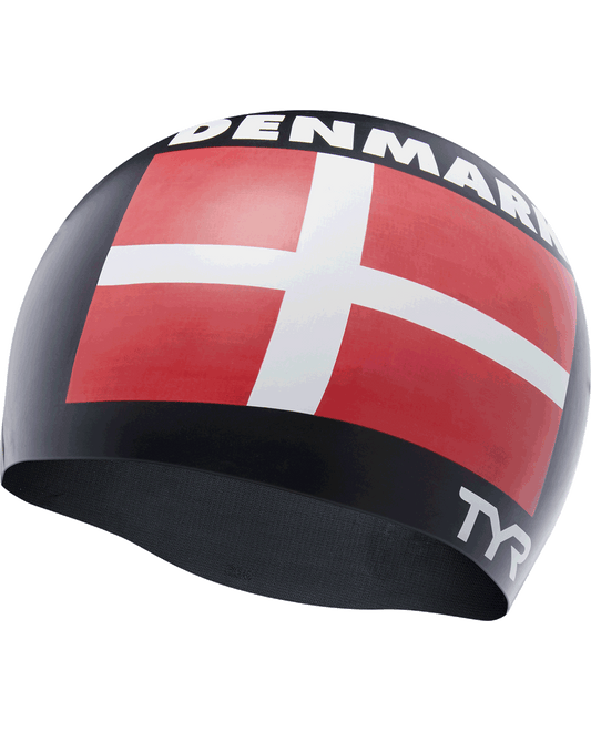 TYR Adult Silicone Swim Cap - Denmark