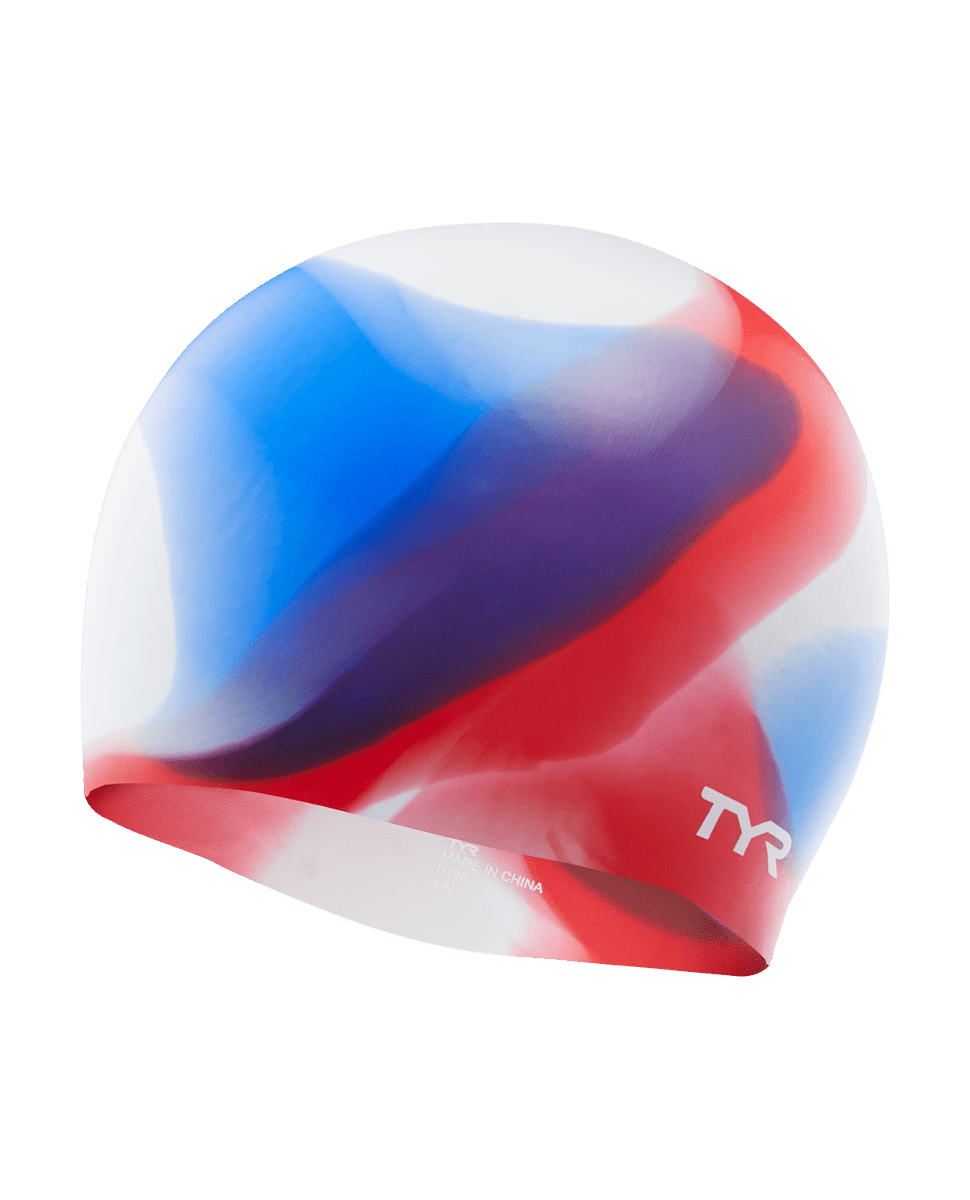 TYR Youth Silicone Swim Cap - Tie Dye