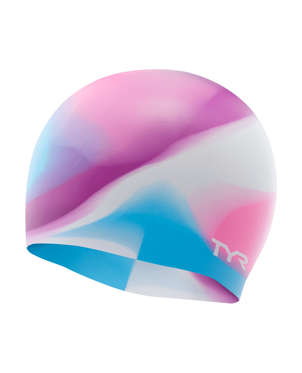 TYR Youth Silicone Swim Cap - Tie Dye