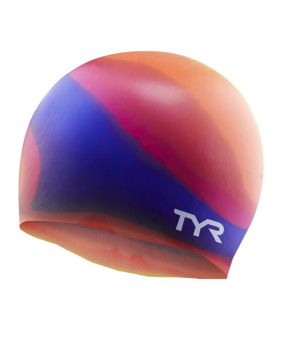 TYR Youth Silicone Swim Cap - Tie Dye