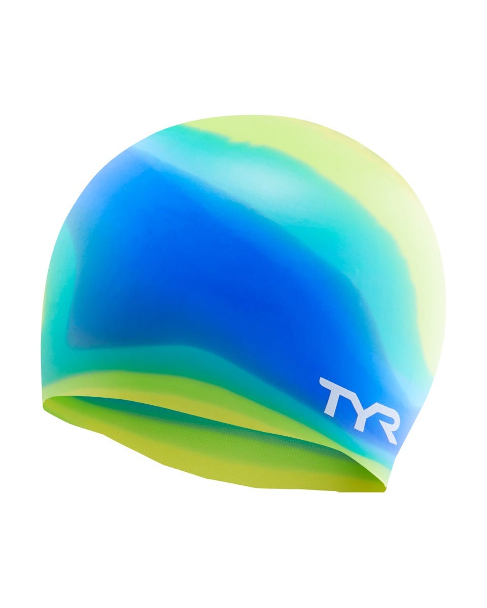TYR Youth Silicone Swim Cap - Tie Dye