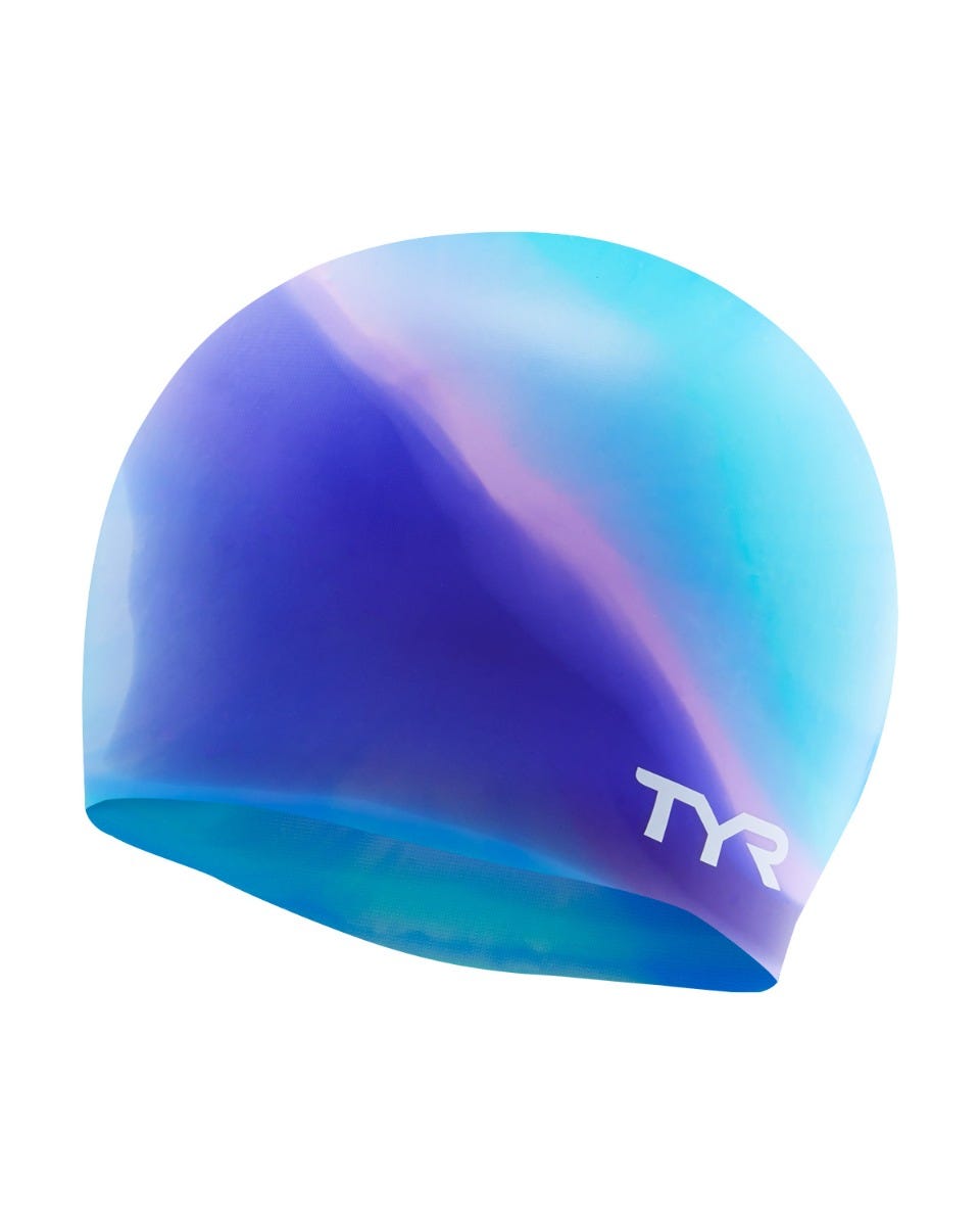 TYR Adult Silicone Swim Cap - Multi-Color
