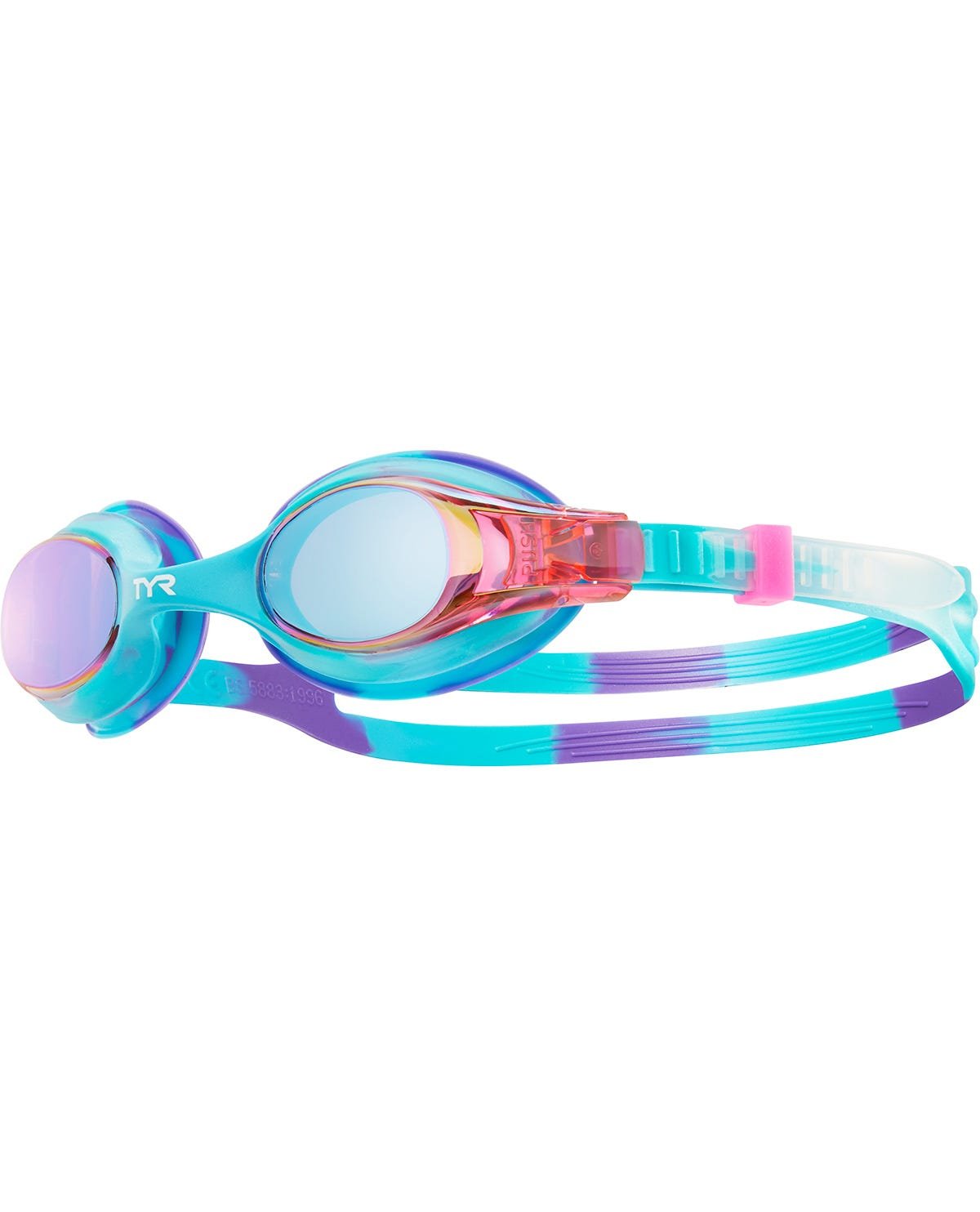 TYR Kids' Mirrored Swimple Goggles - Tie Dye