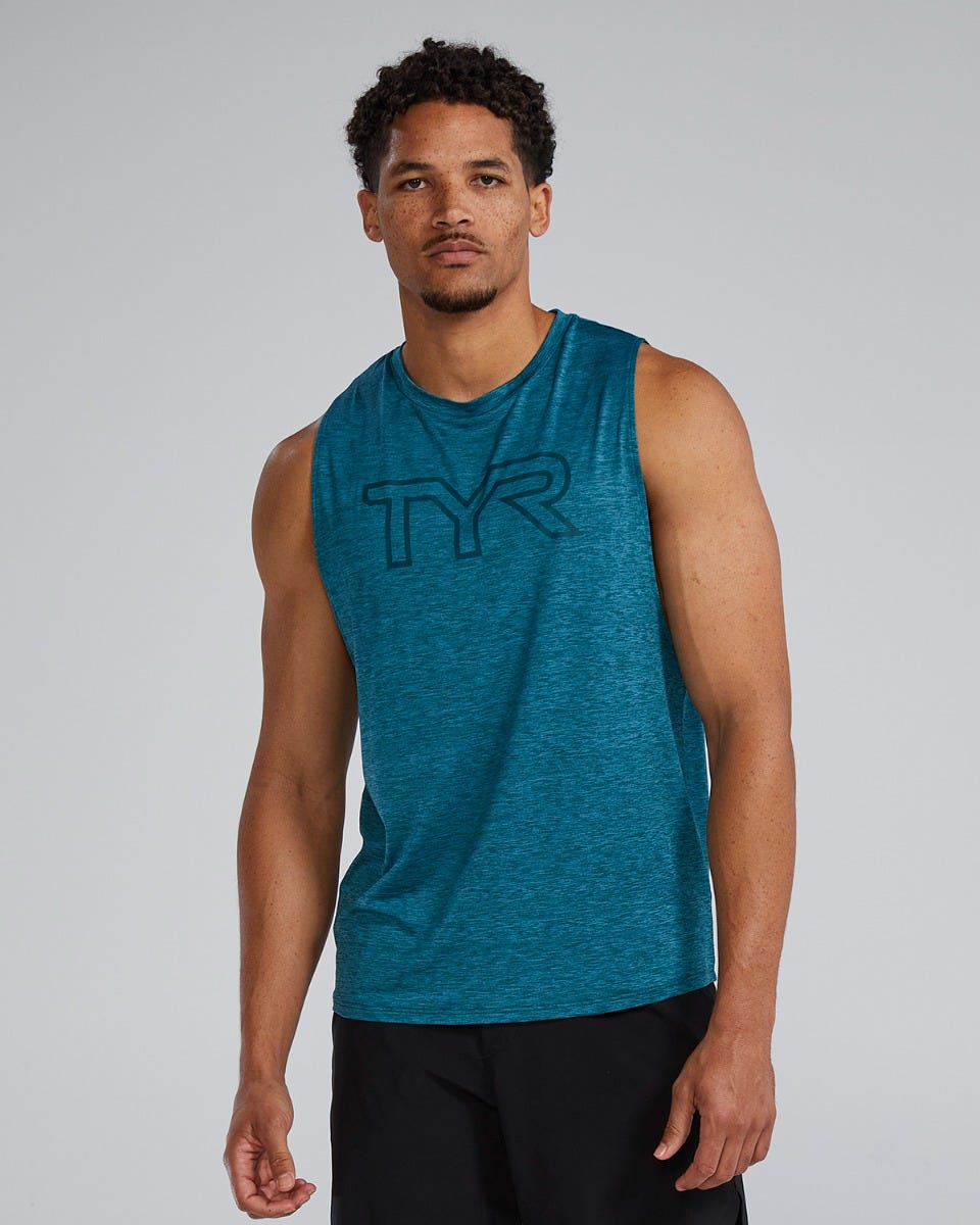 TYR ClimaDry™ Men's Big Logo Tech Tank - Solid / Heather