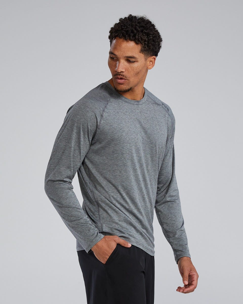 TYR ClimaDry™ Men's Raglan Long Sleeve Tech Tee - Solid / Heather