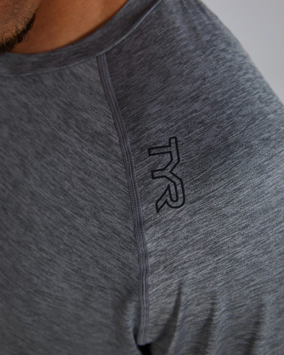 TYR ClimaDry™ Men's Raglan Long Sleeve Tech Tee - Solid / Heather