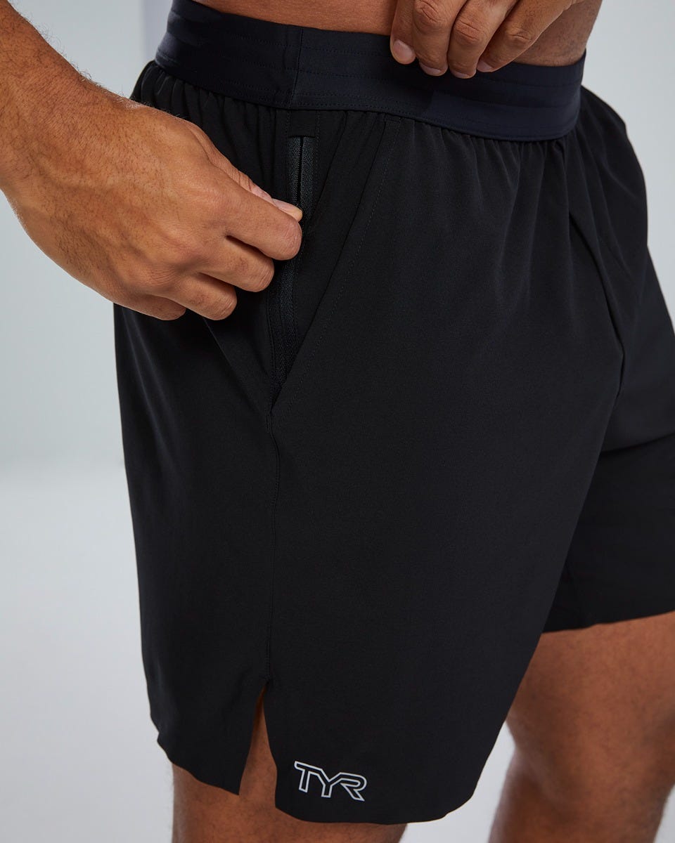 TYR Hydrosphereª Men's Unlined 7" Unbroken Shorts - Solid