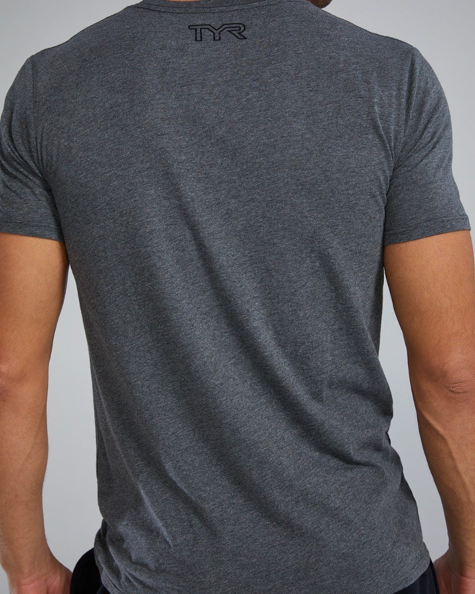 TYR Unisex Ultrasoft Lightweight Tri Blend Tech Tee - Big Logo