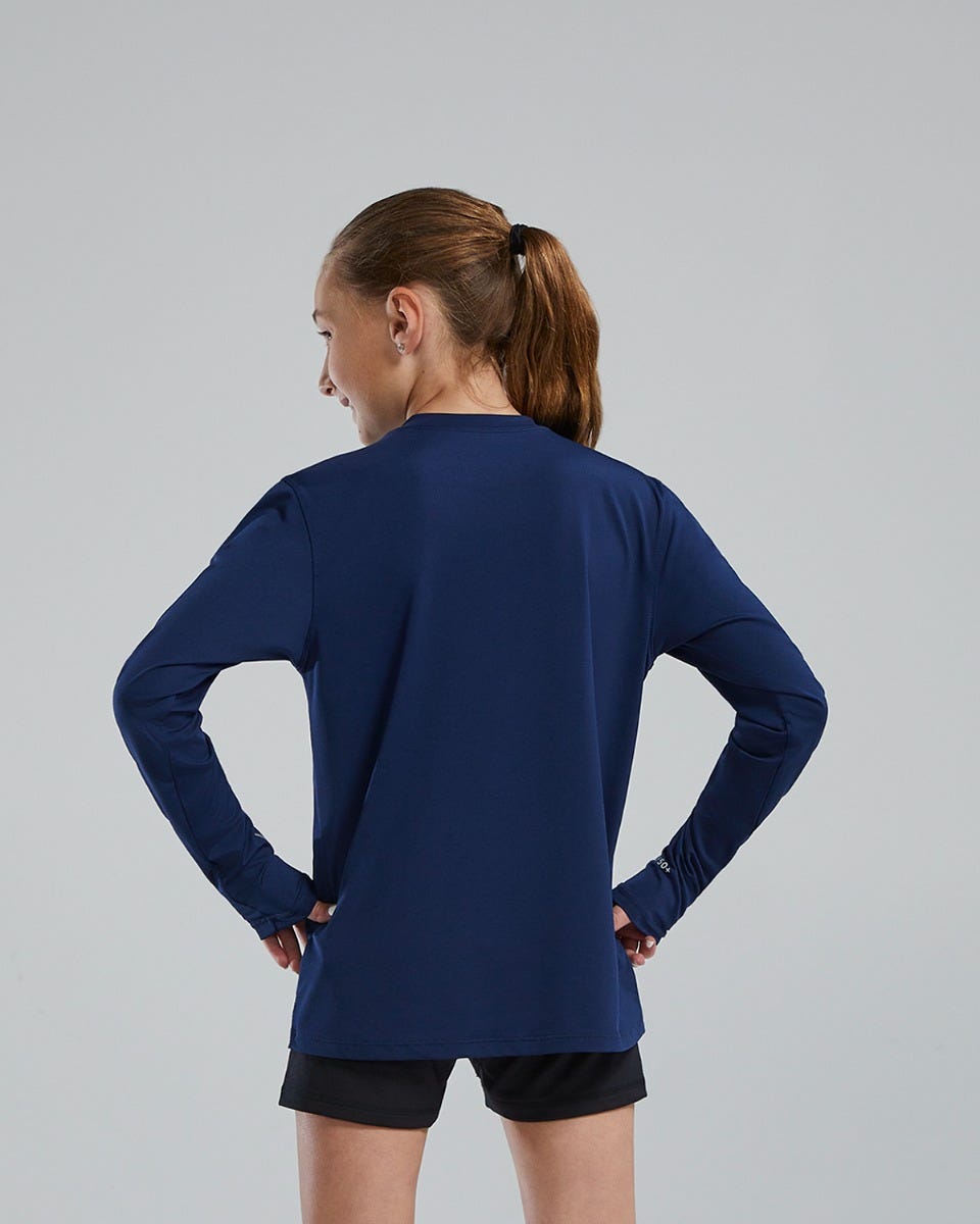 TYR SunDefense™ Kids' Long Sleeve Crew - Solid