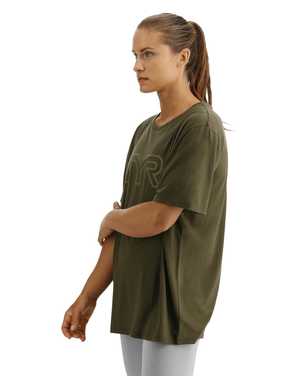 TYR UltraSoft Women's Big Logo Tri-Blend Tech Tee